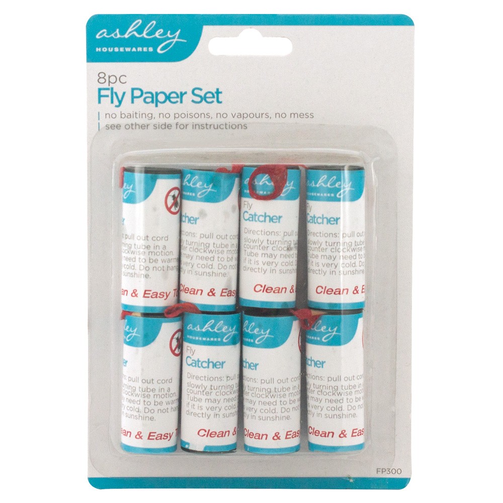 8pk Sticky Fly Papers for Indoors & Outdoor - Safe and Effective