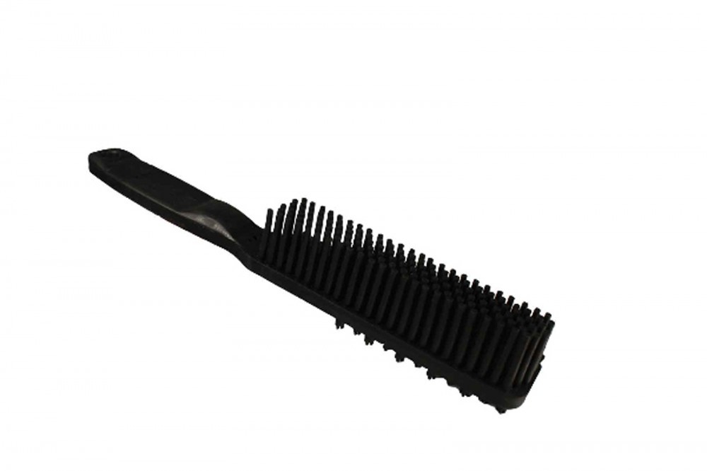 Rubber pet hair clearance brush