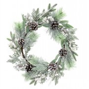 Wreath 16-22in Berry & Cones