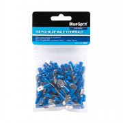 Terminals Blue Male 100pc