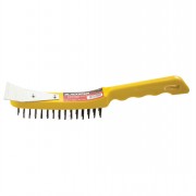 Wire Brush Plastic w/Scraper