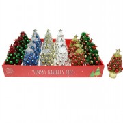 Xmas Tree Tinsel in Pot 16cm